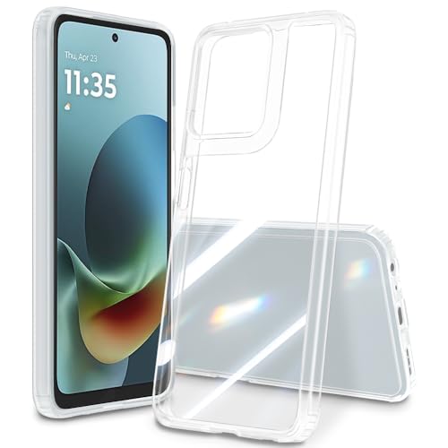 Image of Case for Motorola Moto G 2025 /Moto G Play 2026, Military Grade Drop Protection Phone Case, Yellowing Resistant, Anti-Scratch Hard PC Back, Shockproof Hard Ultra-Thin Protective Cover, Clear