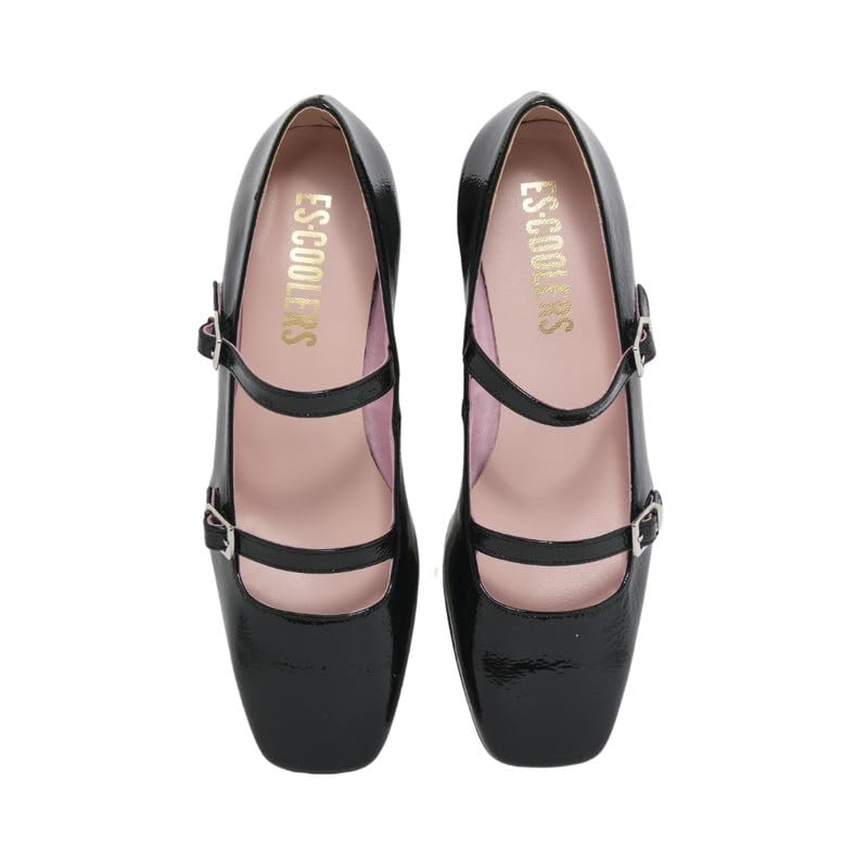 BAILARINA MARY JANE PIEL ESCOOLERS DOROTHY E2327T - 37, Negro