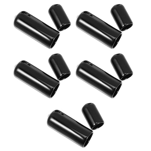 CONGARTENO Protectores de Punta de Taco de Billar 10 Piezas de Goma 10 MM y 13 MM Cubiertas Protectoras para Cabezales de Piscina Kit de Repuesto para Puntas de Taco Accesorio para