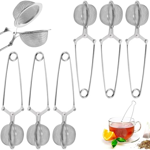 Recopilación de Filtros para té los más recomendados. 42 TEVSWCD Set de 6 Infusor de té Acero Inoxidable, Colador de té de Hojas, Filtro de Especias, Hojas de té Hierba Malla Filtro de Bola,Adecuado para té de hojas sueltas,...