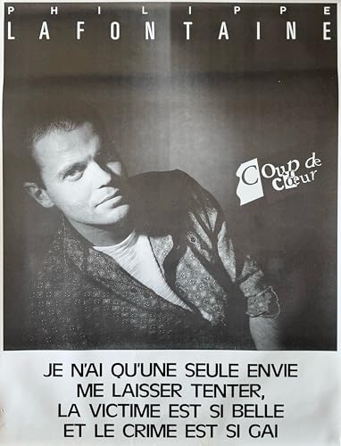 Affiche Philippe Lafontaine 61x84cm pour décoration murale de salon
