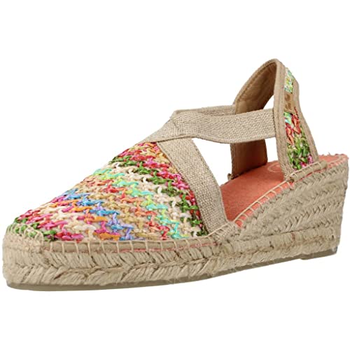 Toni Pons Women's Raffia Espadrille - Terra - Multicolor, 5 UK - 38 EU