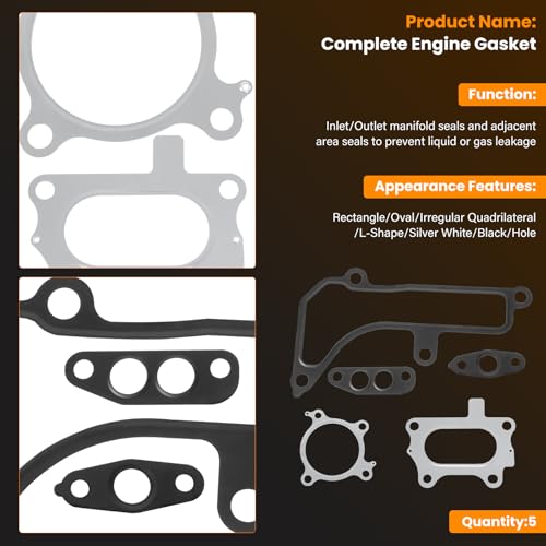 Image of 1.5L Accord Head Gasket Set with Head Bolt Kit Engine Cylinder Compatible with Honda Accord 2018-2022(Not fit Sport),Civic 2016-2021,CR-V 2017-2021,1.5L L4 16V Gas Dohc Turbo,Replacement HS55383