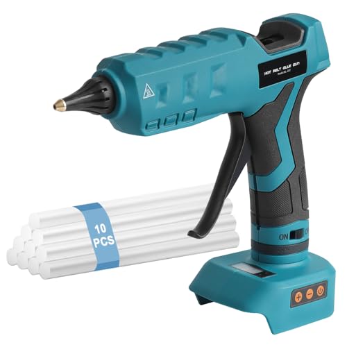 Pistolet à colle chaude sans fil pour Makita 18 V Batterie 11 mm Temps de chauffe rapide Polyvalent...