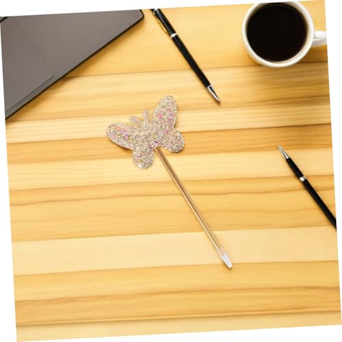 6 bolígrafos gel con glitter y diseño mariposa miniatura 7