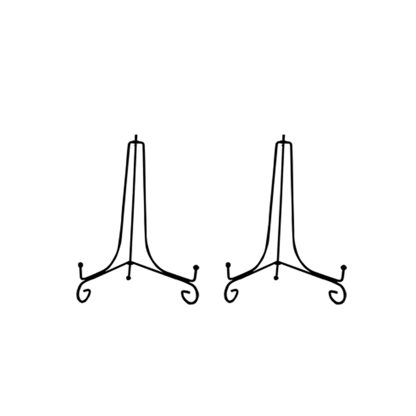 UMXOSM 2 Pack Display Stands, Plate Holder 4/6/8/10inch Easel Iron Photo Holder for Picture Frame, Decorative Plates, Book, Collectibles(6inch)