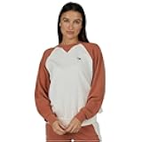 Women’s Gone Sailin Raglan Crewneck Sweatshirt – Lightweight Striped & Solid Coastal Pullover