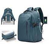 SZLX Mochila De Vacío Equipaje De Mano Mujeres, Mochila Airbag con Sistema De Vacío para Viajes, Ryanair Mochila De Viaje Tamaño Cabina con Bomba Impermeable Maleta De Vacío para Hombres
