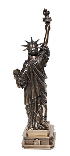 12.38 Inch The Statue of Liberty Cold Cast Bronze Sculpture Figurine - Image 6