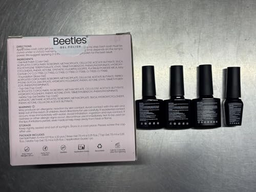 Image of Beetles Gel Nail Polish Set Navy Blue Burgundy Purple Green Black Goloden