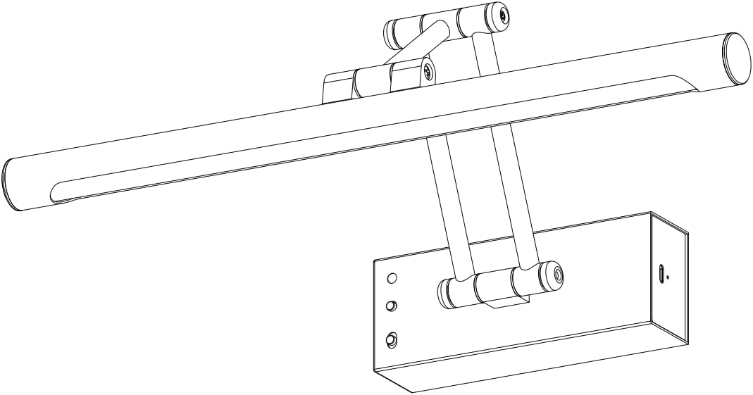 Joossnwell Battery Operated Picture Lights for Wall, Black Dimmable 3CCT Wireless Gallery Lighting with Remote and Timer, Rechargeable Art Light for Painting, Portrait, Library, Frame 23.62 Inch