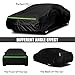 Waterproof Car Cover Compatible with 1999-2008 Jaguar S-Type, 6 Layers All Weather Classic Car Covers with Inner Cotton&Zipper Door and Windproof Bnads for Snow Rain Dust Protection
