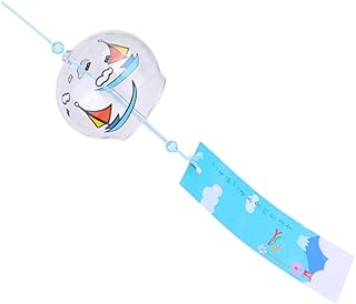 SECFOU 1Pc Presentes Vidro Da Janela Decoração Do Casamento Memorial Windchime Vidro Estilo Japonês Pingente Sinos De Vento Sino De Vento Estilo Japonês Sino De Vento Pequeno Ornamento
