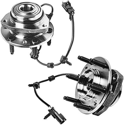 Detroit Axle - Front Wheel Bearing Hub Assembly Replacement for Chevy Trailblazer Isuzu Ascender Olds Bravada GMC Envoy Buick Rainier w/ABS - 2pc Set