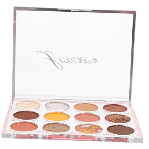 LOLIPPYY 12Cuadrículas Paleta Ojos de Colores Estuche de Maquillaje Compacto y Resistente para Personal para Fiestas