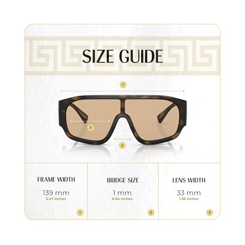 Versace VE4439 Square Sunglasses for Women +BUNDLE with ACCESSORY EYEWEAR KIT4