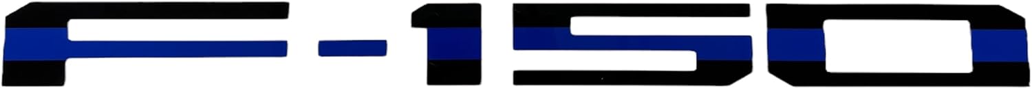 Eurosport Daytona- Compatible with 2021-Current, Ford F150 Standard Tailgate Letters (Blue Line)