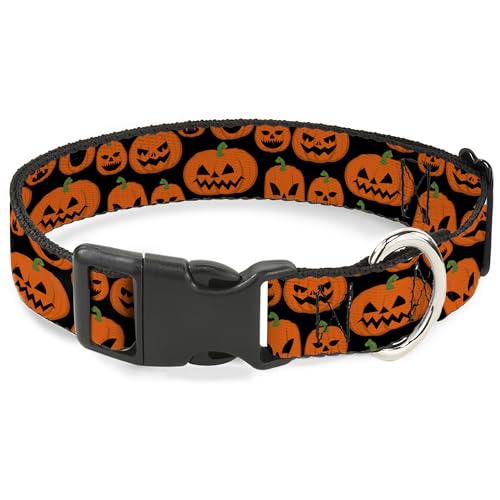 Collier pour chien Buckle-Down Jack O Lantern orange 41-58cm - 2
