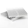 Unxuey 60mm x 60mm x 10mm Aluminum Module Heatsinks Aluminum Profile Heat Sink Cooler Cooling Fin for Power Amplifier Transistor (Pack of 10) #1