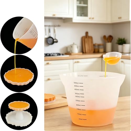 Set de vasos medidores flexibles de silicona miniatura 7
