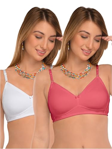 Image of DAISY DEE Women's Girls Cotton Non-Padded Wirefree Seamless Full Coverage Comfortfit Everyday Use T-Shirt Bra - NDSZN