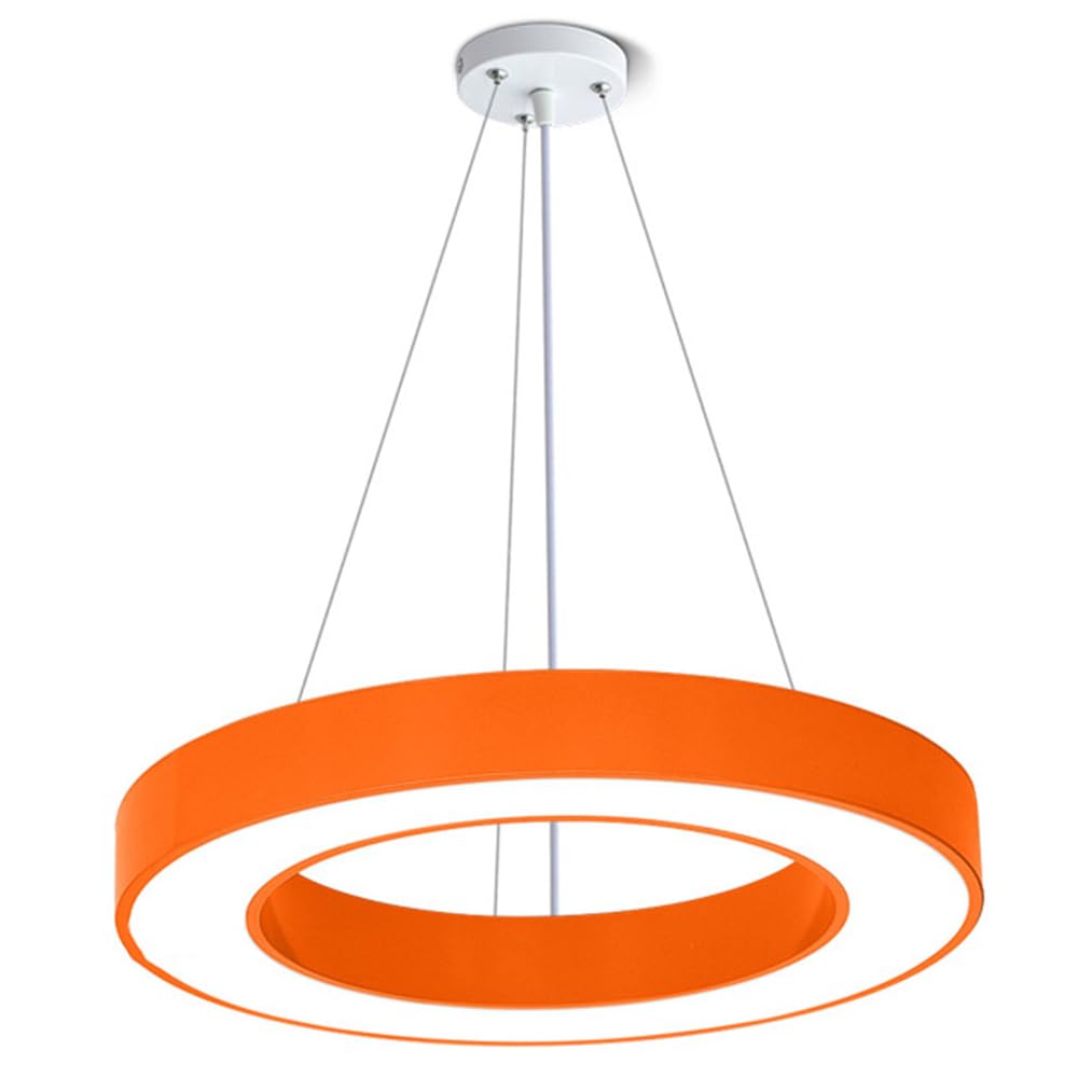 SHUANGZ Modern Color LED Pendant Hanging Light Fixture Hollow Design Modern Round Pendant Lighting 1 Ring Led Chandelier Ceiling Lamp For High Ceiling Living Room, Bedroom, Dining Room