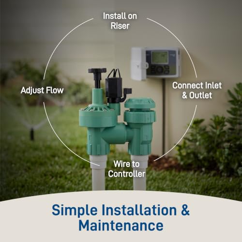 1-Pack Orbit 57623 3/4" FPT 100 Series Anti-Siphon Automatic Sprinkler Valve with Flow Control - image 7
