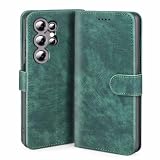 JNERBUYI Custodia Flip per Oukitel C1 / Oukitel C1 PRO, Cover in PU Pelle con Portafoglio Magnetico, Custodia a Libro Mmagnetica con Supporto. Verde