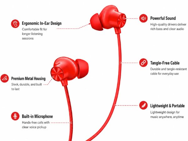 Image of for OnePlus Z3 Wireless Neckband Travel-Friendly with 12.4mm Dynamic Drivers, IP55 Sweat & Splash Resistant, Type-C Fast Charging, Deep Bass for Office Calls (DE-Samba Sunset)
