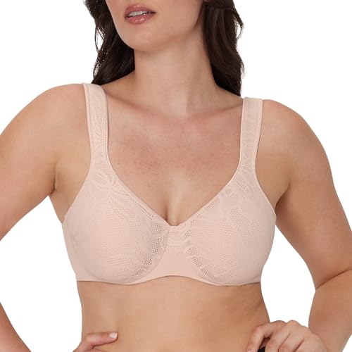 Bali Women's Underwire, Coolest Smoothing Moisture-Wicking Bra, Minimizes Bustline Up to 1.5