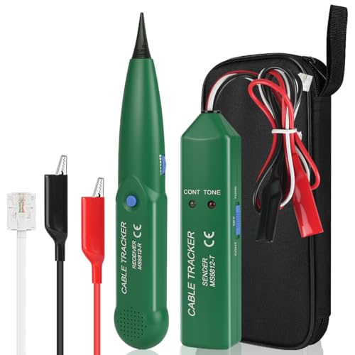 Flintronic Kabelbruch Suchgerät Mähroboter Cable Tracker Kabelsucher Leitungssuchgerät für Netzwerk Wartung Collation Telefonleitungstest Kontinuitätsprüfung LAN Netzwerkkabel Tester