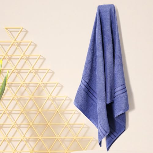 Image of Layers 100% Cotton Gym Towel | 380 GSM Quick Dry & Super Absorbent | Soft, Fade Resistant & Long Lasting | Gym, Yoga, Sports, Travel & Pool | 1 Piece for Men & Women | 50 x 100 cm - Purple