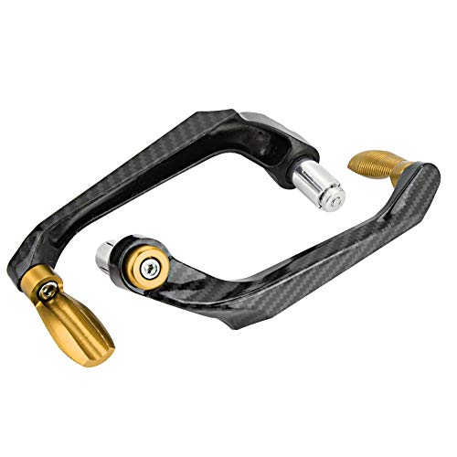 Protecteur de Guidon de Moto 22mm 7/8 Pouces, Universel Moto Guidon Protector Protège Mains Frein d'embrayage Levier Garde Main CNC Alliage D'aluminium pour...