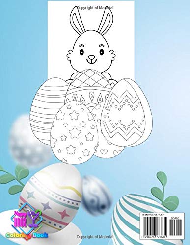 Easter Eggs Coloring Book For Kids: The Great Big Easter Egg, Bunny, Easter Chicken And Much More Co