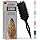 FABIHA® 𝐏𝐑𝐄𝐌𝐈𝐔𝐌 Lockenbürste - Curly Hair Brush - Bio Haarbürste ohne ziepen - Wildschweinborsten Bürste - Die Originale 3-in-1-Stylingbürste für trendige Lockenfrisuren (Schwarz)