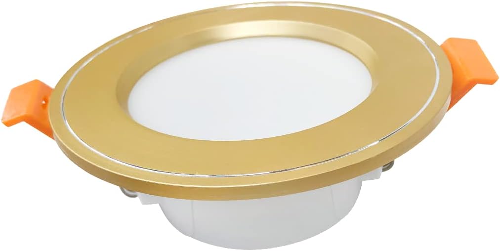 V.MAX Led Downlight - 5 W | Light Bulb Spotlight with Tricolor Cover Gold/Black/Silver (1 PC)