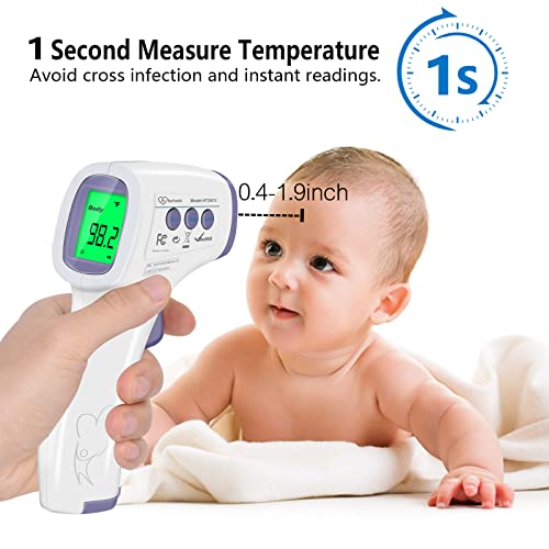 Hetaida HTD8813 Digital Thermometer For Adults And Kids, No Touch Forehead Thermometer thumb #1