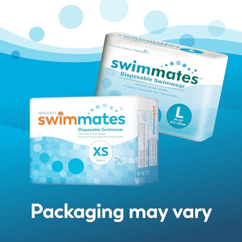Image of Swimmates Disposable Adult Swim Diapers, X-Small /Youth Large, 24 Ct