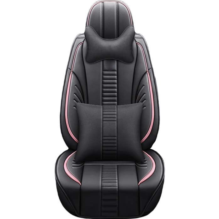 Housse de siège voiture airbag compatible avec base antidérapante en cuir PU