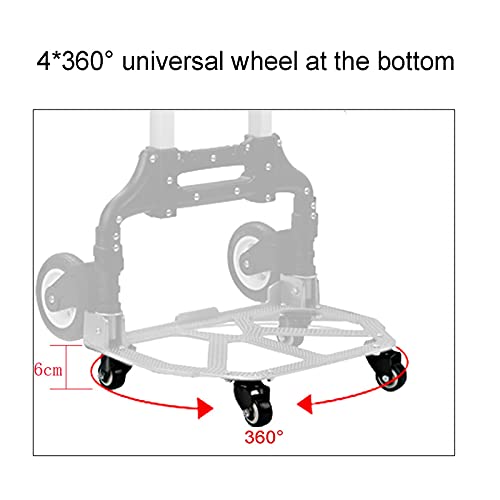 Carrito plegable portátil de aluminio para escaleras miniatura 6