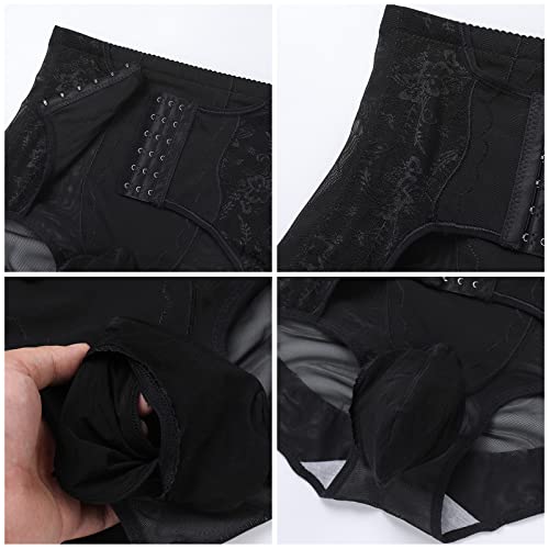 ABAFIP Men's Tummy Control Shapewear Underwear High Waist Body Shaper Slimmming Girdle Waist Trainer Lace Briefs 6