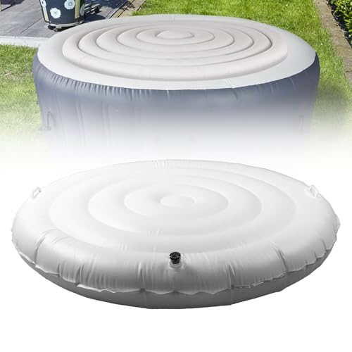 Aufblasbare Abdeckung, Luftpolster Abdeckung Faltbarer energiesparender Deckel, ErsatzAbdeckungen fr runde aufblasbare Whirlpools im Freien