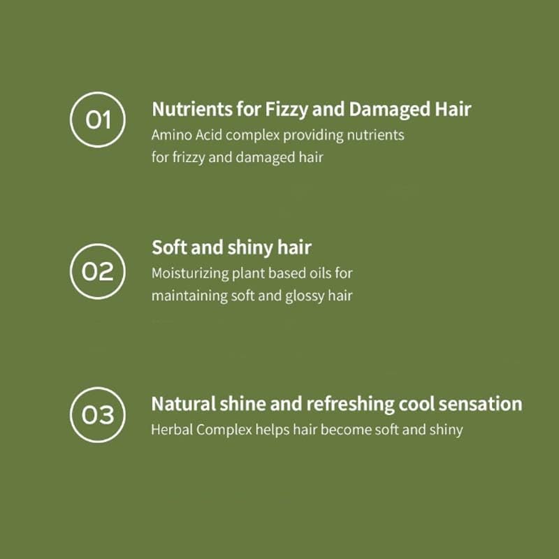 Image of LADOR Herbalism Hair Treatment (Conditioner) Korean Hair Conditioner To Control Hair Fall, Repairs Damaged Hair, Maintaining Softness, Natural Shine, Suitable For Sensitive Scalp, Frizzy, Damaged Hair