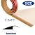BNELL Floor Transition Strip Self Adhesive-PVC Carpet & Floor Edging Trim Strip,Threshold Transitions Suitable for Threshold Height Less Than 7mm (9.84FT_Yellow Oak Grain)