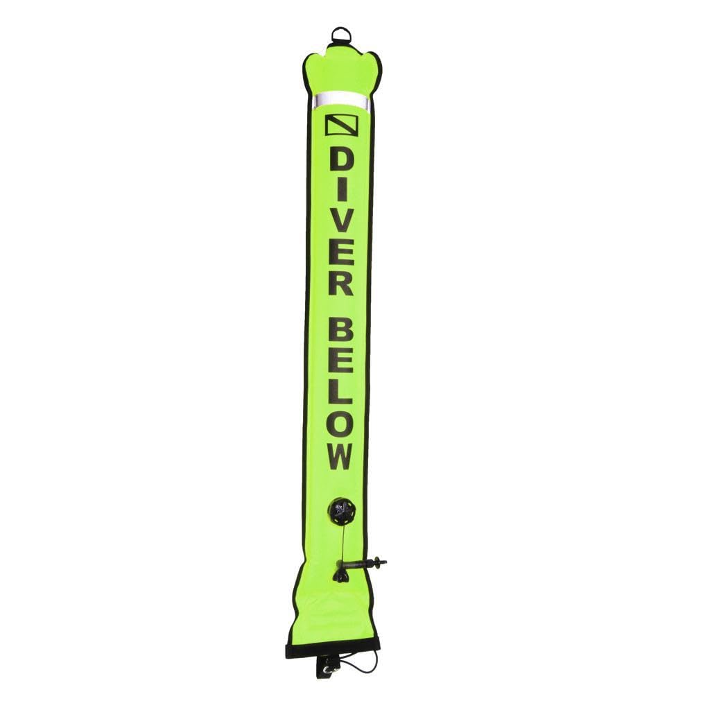 Boya de señalización Facial de Buceo Quick Blow | sobrepresión y bandas reflectantes para mayor visibilidad. Incluye tubo de señalización de buceo y equipo de seguridad.