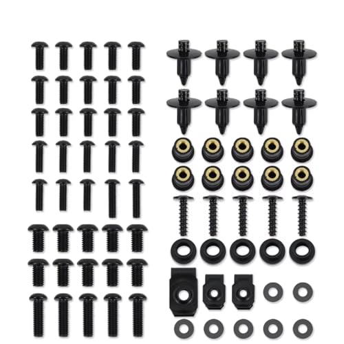 �l�W�E�t�F�A�����O�{���g�L�b�g Compatible With 2013-2017 For Ninja 300 EX300 For Ninja 250 �t�F�A�����O�{���g�L�b�g�l�W�i�b�g�Z�p�{���g���b�V���[�o�b�e���[�^�[�~�i����(Black)