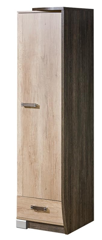 MINIO go for it - Armoire Romeo 50 cm Droite, Armoire 1 Porte, Penderie 1 tiroir, Armoires Salon 3...