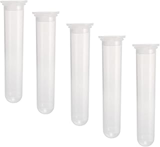 YOKIVE 1 Set Plastic Centrifuge Tube, Capacity Centrifuge Tube with Attached Cap | Storage Sample, Great for Laboratory Use (Clear White, 20ml)