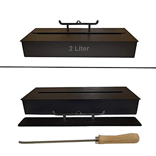 Kaminbau Mierzwa ( df-shopping ) 2 Liter Ethanol Brenner Brenner Schwarz für Gel und Ethanolkamine