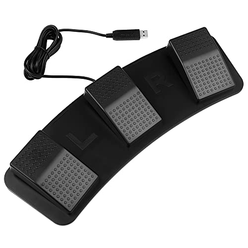 Bobique FS23-Pro Interruptor de pie triple USB Multifuncional Interruptor mecánico de pedal personalizado para adquisición de imágenes Control de juegos de música Cover